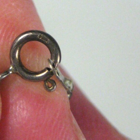 Dyed Howlite Stone Sterling Silver 925 Nugget Bead Necklace Southwest 19 In - Picture 6 of 11